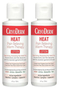 Pkg of 2 CryoDerm Heat Lotion 4 oz