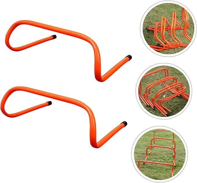 2pcs Agility Hurdles 15cm Plastic Speed Training Equipment for Football Soccer Track and Field Fitness