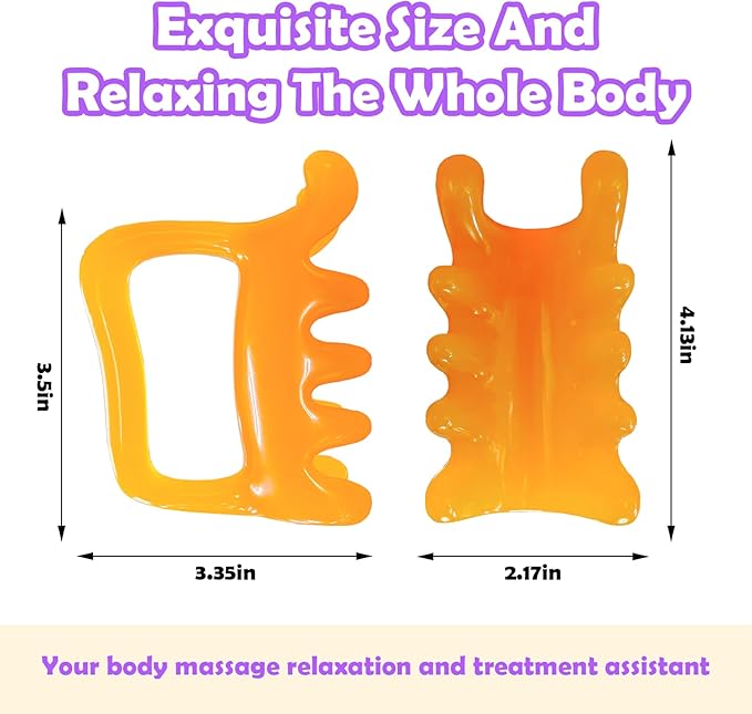Upgrade Fascia Massage Blaster Tool for Myofascial Release, Cellulite, Muscle Knots, Trigger Points (Resin) Large Cellulite Massager Tool for Body Tension Relief Promote Lymphatic Circulation