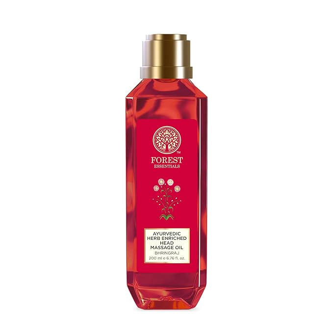 Forest Essentials Ayurvedic Herb Enriched Head Massage Oil - Bhring Raj 200ml Free Expedited Shipping!