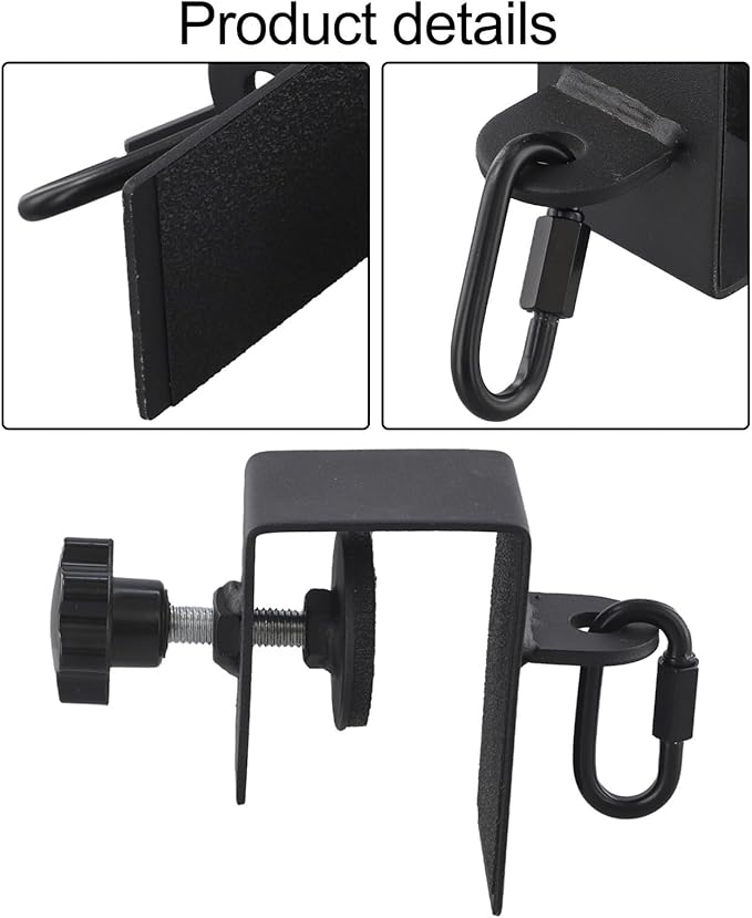 Door Mount Anchor For Resistance Bands Home Workout Equipment With Rubber Padding Metal Workout Door Anchor For Body Weight Straps Exercise Band Attachment For Indoor Strength Training Fitness