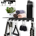 Floating Shelf Organizer Compatible with Tonal Accessories Wall Mount Hanger with Hooks T-Lock Adapters Home Gym Weight Storage Equipment Metal Rack Holder Bracket Hanger Workout Fitness (Classic)