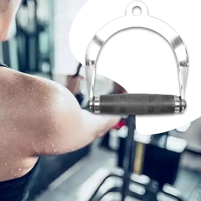 Handle Cable Attachment Pulley System Equipment Gym Cable Attachment LAT Pull Down Handle for Adults Strength Training