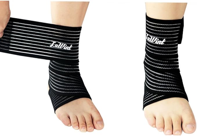 Luwint Leg Guards for Athletic Use, 2 Pack Ankle Wrist Knee Calf Thigh Wraps Support for Sports Gym Weightlifting Workout Running Pain Relief