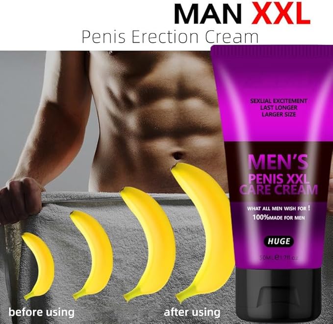 Male Enhancement Cream for Men, Body Gel for Private Part, Men's Re-Vitalize Enlargement Cream, Enhance Size and Performance – Get Bigger Thicker and Stronger (XXL Care)