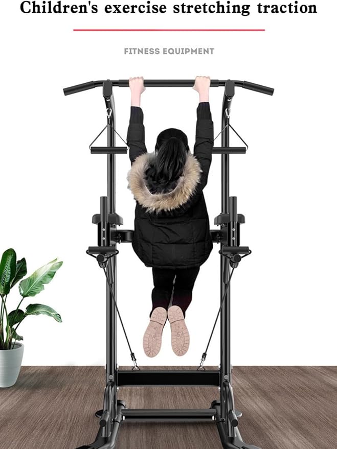 Mad Hornets Pull-Up Bars & Squat Bar Power Tower Dip Stands Strength Training for Home Gym