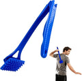 18.5-Inch Foldable Back Scratcher with ABS Polymer Resin Long Handle, Suitable for Men, Women, Adults with Rough Skin, The Best Gift for Parents and Loved Ones (C-Blue)
