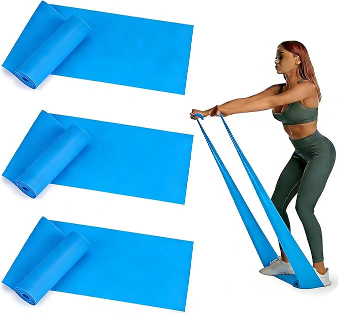 Resistance Bands Long Non-Latex Elastic Stretch Bands Work Out Band for Working Out Women or Men, Exercise Bands Set Yoga, Pilates, Gym,