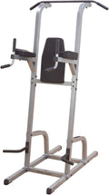 Body-Solid GVKR82 Multi-Function Power Tower With Vertical Knee Raise, Dip Station, Push-Up station, and Pull-Up Station Featuring A Narrow and Wide Grip