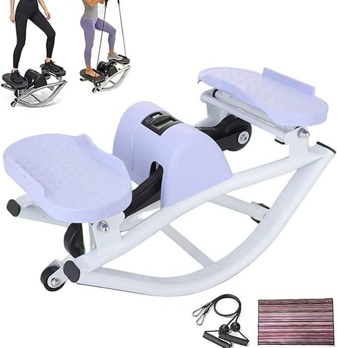 Rock Stepper Side to Side, with Digital Display, Workout Machine for Legs & Glutes,Side Stepper, Mini Stepper for Home, Apartment and Dormitory Use Home Workout The Rock Stepper