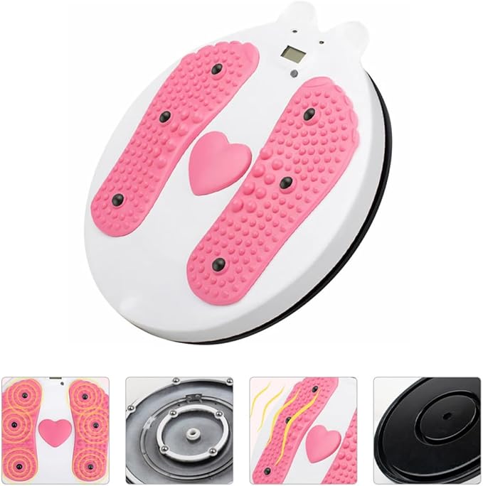SUPVOX Rotating Waist Twist Board Fitness Plate with Magnetic Resistance and Foot Massage for Home Ab Exercise