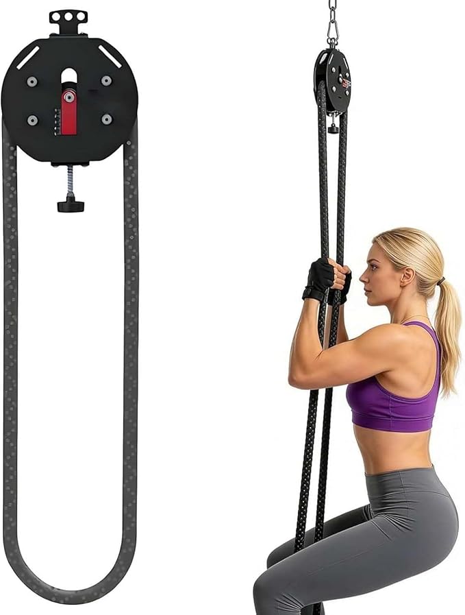 Endless Rope Trainer, Adjustable Resistance Fitness System,provides A Versatile Full-body Workout With A 4-meter Rope And 30 Kg (66 Lbs) Max Resistance. Ideal For Targeting Arms