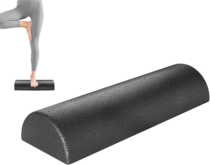 Physical Foam Roller - High Density Half Stretching Equipment,Full Body Foam Roller,for Home Gym Studio Pilates Fitness Workout Post-Sports Training Stretching