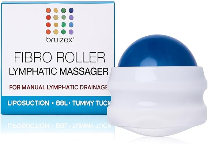 Bruizex Lymphatic Drainage Massager, Massage Roller Ball, Fibro Body Roller for Fibrosis Treatment, Liposuction, 360 Lipo, Tummy Tuck & BBL Post Surgery Recovery