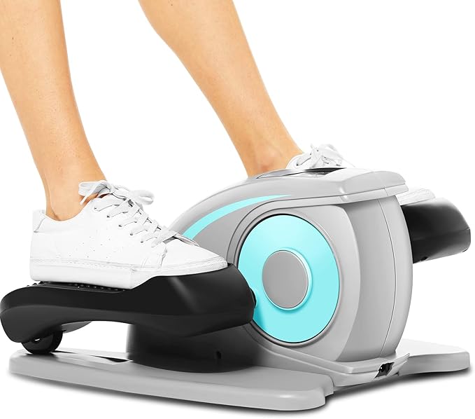 Ancheer Under Desk Elliptical,Ellipse Leg Exerciser for Seniors Fully Assembled, Electric Seated Pedal Elliptical Exerciser with Remote &12 Resistance Adjustable Speed