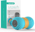 VOYOR-HEALTH Vibrating Peanut Massage Ball Roller, Electric Double Lacrosse Massage Ball with 4 Intensities for Muscle Pain Relief, Rechargeable Deep Tissue Massage, Yoga Sports Fitness MB300 (Blue)