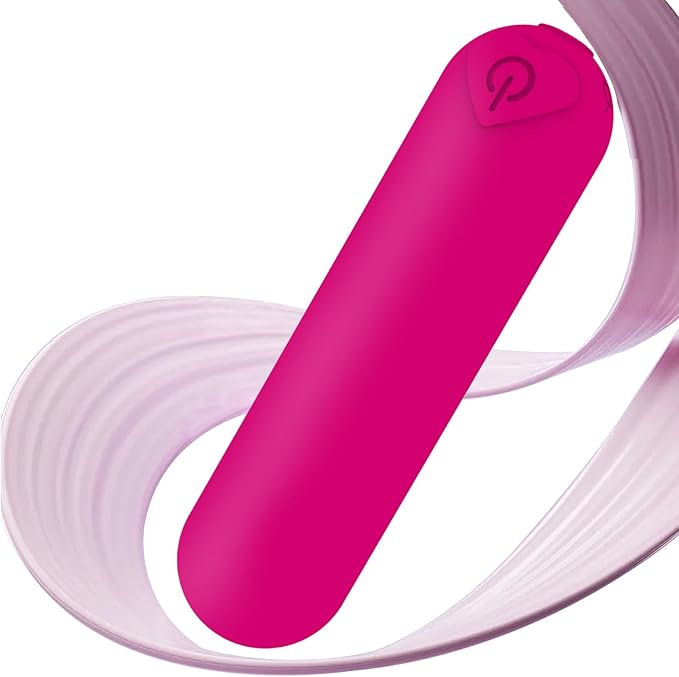 Mini Handheld Electric Back Massager Waterproof Quite Massager, Portable Massager for Back Neck Shoulder Body,Rose Red