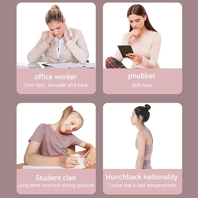 Yoga Sticks Posture Correction Stretching Tool,Back Straightener Posture Corrector,Retractable Design Humpback Correction Stick, Men Women Posture Trainer Corrector,Pink