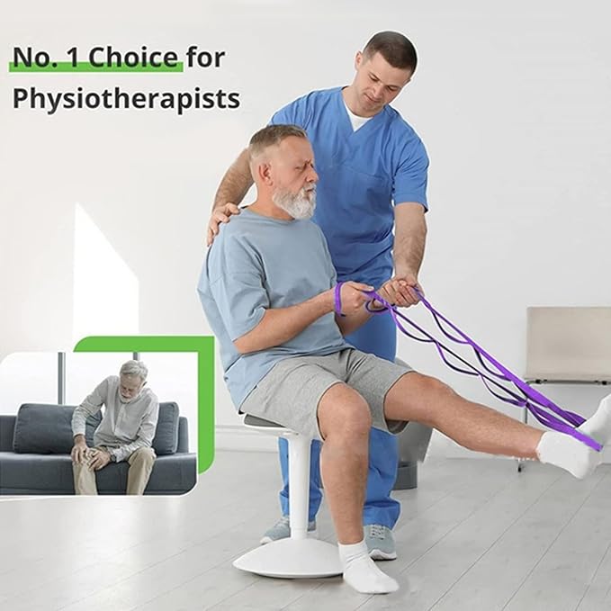 10 Loop Pilates Stretch Strap Not-Elastic Exercise Stretch Strap Stretching Strap Pilates Strap for Physical Therapies