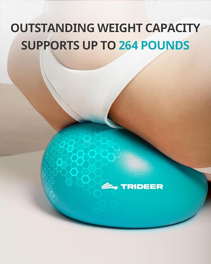 Trideer Pilates Ball - 7-8 inch with Pump, Small Core Ball for Yoga, Barre, Physical Therapy