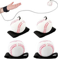 4/8/16/32 Wrist Return Ball on a String 2.36 Inches Rebound Sport Balls with Elastic Strap Baseball Soccer Tennis Practice Party Favors, Wrist Exercise and Fun Play for Kids & Adults