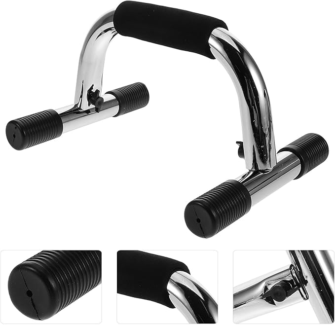 Push up Bars Workout Stands 2pcs Steel Pushup Handles Non-slip Portable Exercise Equipment for Home Gym Strength Training and Bodyweight Workouts