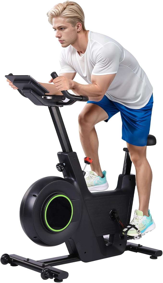 30 LBS Magnetic Indoor Cycling Bike,Stationary Bikes with 9-Level Handlebar Adjustment and 14-Level Seat Height,LCD Monitor for Home Cardio,Home Workouts and Gym