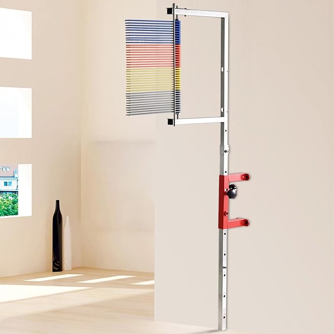 Vertical Jump Tester Wall Mount,Measuring Tool,4.5FT-11.5FT Adjustable Height,High Jumps Trainings Equipment,Volleyball Jumping Trainer for Training,Standing High Jump Training,Single/Four Color