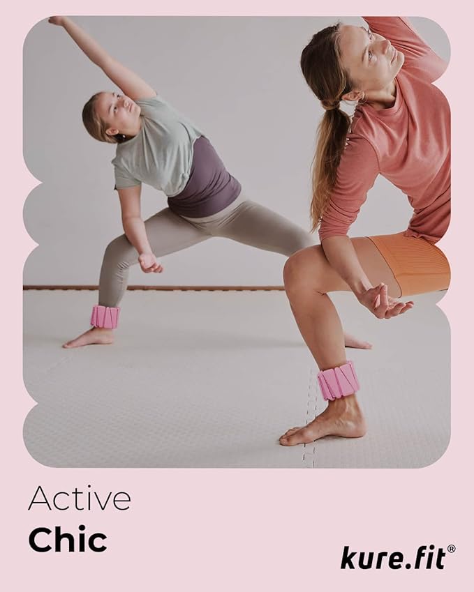 Pilates Weight | Wrist & Ankle Weights for Women | Weighted Bangles | 1LB/ 2LB Each (Set of 2)