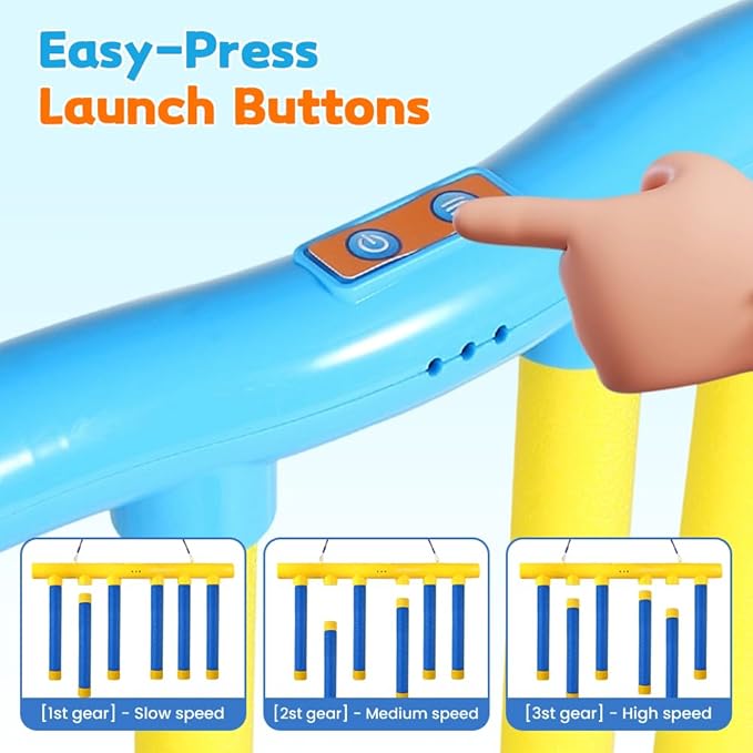 Reflex Sticks Rebounce Game, Reflex Challenge Game, Falling Sticks Reaction Time Trainer with Adjustable Speed Modes for Home, Office & Team Activities (Yellow)