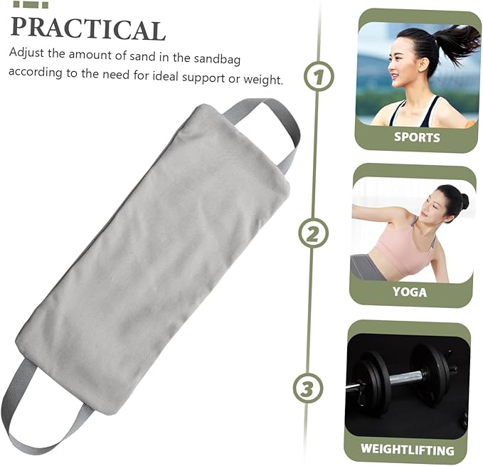 GALPADA Workout Sandbags Yoga Sandbag Fitness Bag Strong Material Comfortable Handles Increase Strength