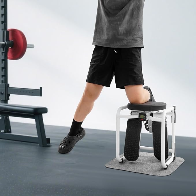Mini Steppers for Exercise at Home, Multi-Function Stepper with Seat, Stair Step Workout Machine Mini Aerobic Stepper for Home, Apartment, Office