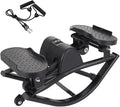 Rock Stepper Side to Side – Lateral Stepper & Glute Trainer with Resistance Bands, Low Impact Side to Side Stepper for Home Exercise, Quiet Step Rocker Machine No Assembly 250LBS