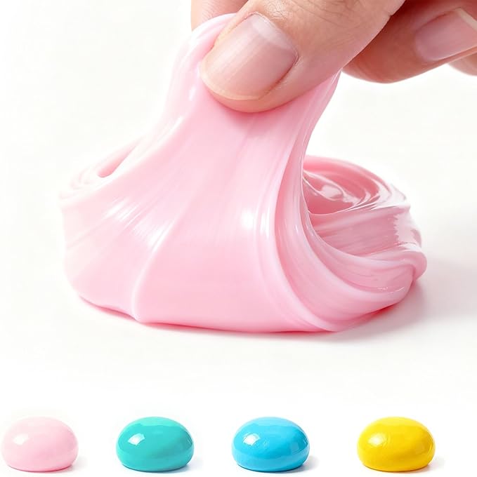 Hand Exercise Tool for Adults – Grip Strength Training Putty, Quiet Desk Hand Exercise, Non-Drying Compound for Office, Home & Gym, 4-Color Set, 3oz Each