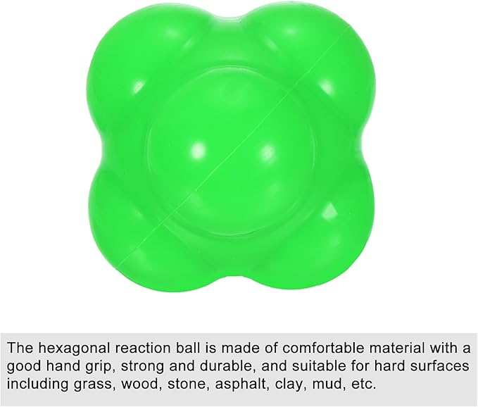 PATIKIL Reaction Balls Agility Trainer, Silicone Bounce Balls for Baseball Hand-Eye Coordination Reaction Training, Speed Reflex