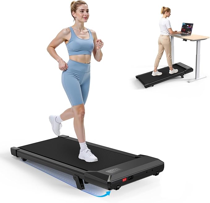 SupeRun Walking Pad with Incline, Under Desk Treadmill, 3 in 1 Portable Treadmills for Home with Remote Control LED Display, 2.5 HP Quiet Mini Treadmill for Office Home Use, 300 Lbs Capacity