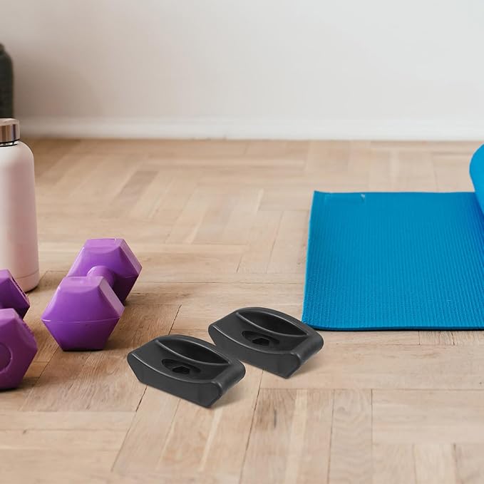 4pcs Dumbbell Rack Spacer Rubber Pads, Barbell Holder Attachment with Shock Absorber, Non-Slip Weight Stand Rubber Saddles for Home Gym Strength Training Equipment