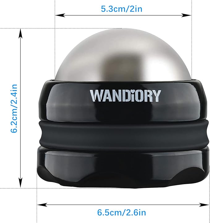 Ice Roller Ball, Cryosphere Cold Massage Roller Ball, Hot/Cold Therapy, Myofascial Release, Muscle Recovery, Trigger Point & Deep Tissue Muscle Relief, for Neck, Back, Shoulders, Arms, Legs, Foot etc