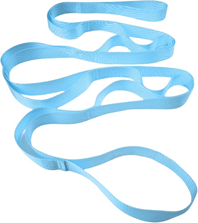 10 Loop Pilates Stretch Strap Not-Elastic Exercise Stretch Strap Stretching Strap Pilates Strap for Physical Therapies