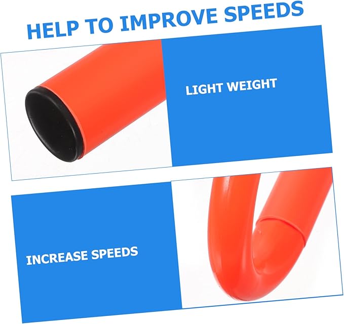 Milisten 15cm High Portable Training Hurdles for Boys and Girls Adjustable Sports Equipment for Agility and Speed Training for Soccer Basketball and Football Practice