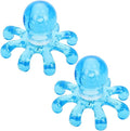 Octopus Massager 2 Pack Portable Handheld Scalp and Body Massage Tool Self Pressure Point Tool 3.93 Inch for Neck Head Relaxation, Blue