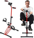Pedal Exerciser Bike Rehabilitation Trainer for Seniors, Hand Arm Leg Knee Peddler, Adjustable Home Pedal Exercise Bike for Upper & Lower Limb, Total Body Fitness Equipment