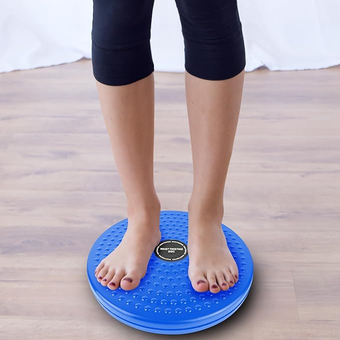 H H&J HUAJIAN Waist Whisper Disc,Body Twister Waist Twister Body Shaping Rotating Board for Women's Twisting Sports Equipment Aerobic Exercise Foot Massage