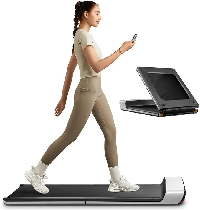 WALKINGPAD Foldable Walking Pad for Home Office, Under Desk Treadmill with Adaptive Speed Control, Compact Design for Small Spaces, No Assembly Needed