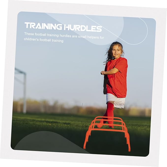 UPKOCH 5pcs Football Agility Hurdles for Training High Flexible Racks Stable and Sturdy Soccer Practice Equipment for Speed and Jumping Drills for Boys and Girls and Athletes