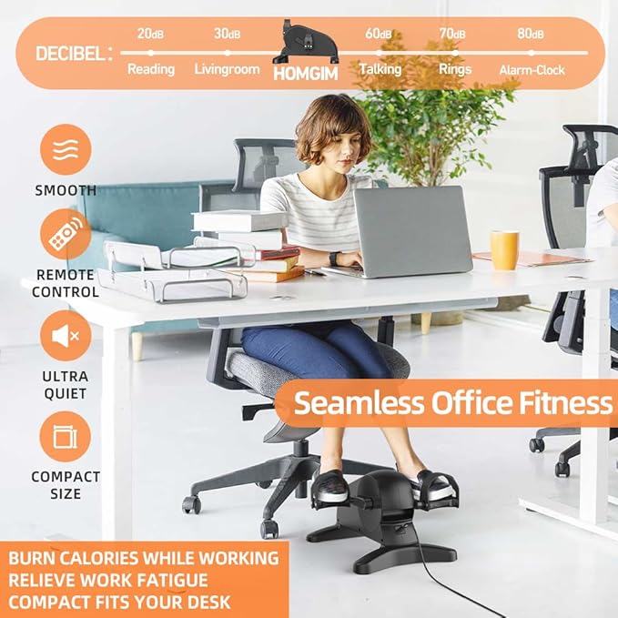 Under Desk Elliptical, Elliptical Machines for Home Use Seated Elliptical Ellipse Leg Exerciser for Seniors Portable Elliptical Under Desk Bike Pedal Exerciser Exerciser for Seniors