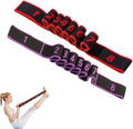Fitness Resistance Band for Stretching and Yoga, Number Stretch Resistance Band with Clear Markings, 8-Section Elastic Training Bands for Full Body Stretching Shaping