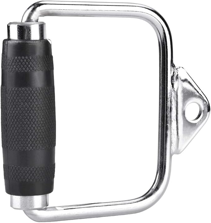 High Strength Single Extension Stirrup Handle for Gym Exercise Cable Equipment Attachment Perfect for Home and Gym Training Comfortable Rubber Grip Fits Any Cable