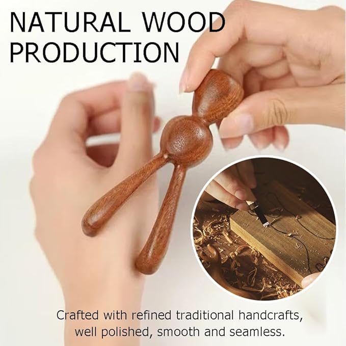 Natural Wooden Nose Guasha Massage Tools Anti-Static, Eyes Facial Wood Gua Sha Tool,face Manual Massager Tool, Handheld Meridians Acupoint Massage Tool