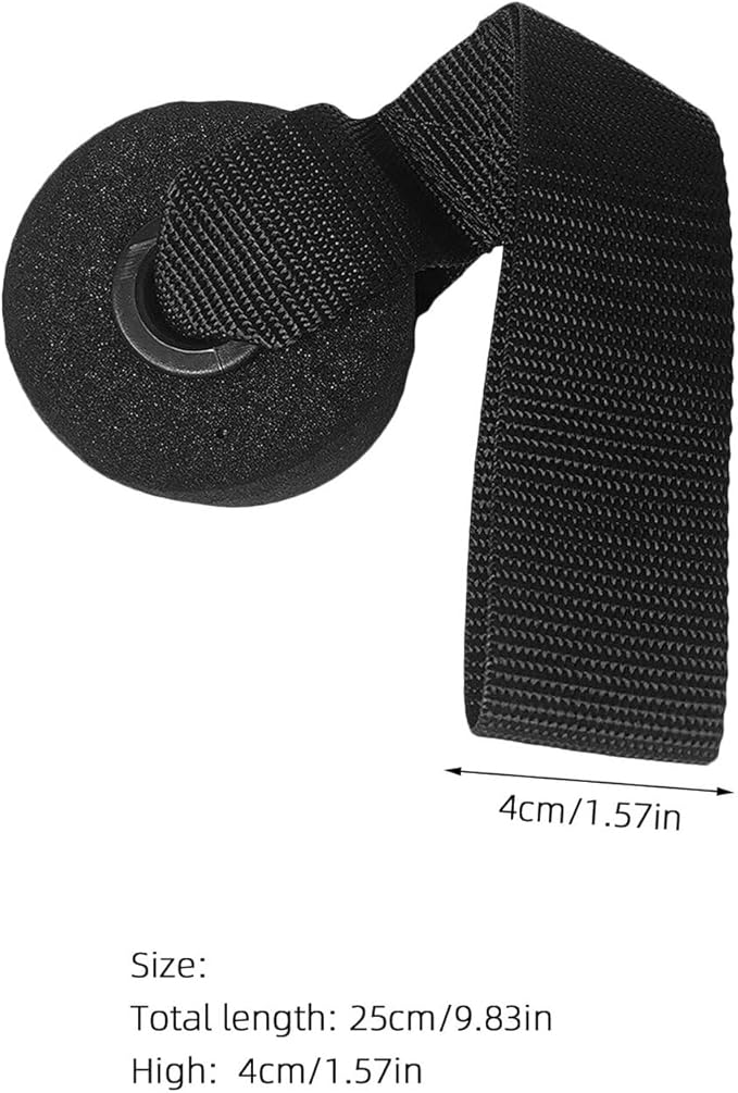 5pcs Door Anchor for Resistance Bands with Heavy-duty Nylon Strap, Black Fitness Band Door Attachment for Home Workout and Strength Training Equipment